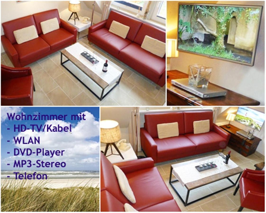 3-Zimmer-Ferienwohnung Deichwiese Westerland 1-3 Personen 외부 사진