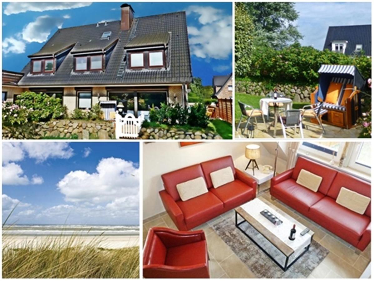 3-Zimmer-Ferienwohnung Deichwiese Westerland 1-3 Personen 외부 사진